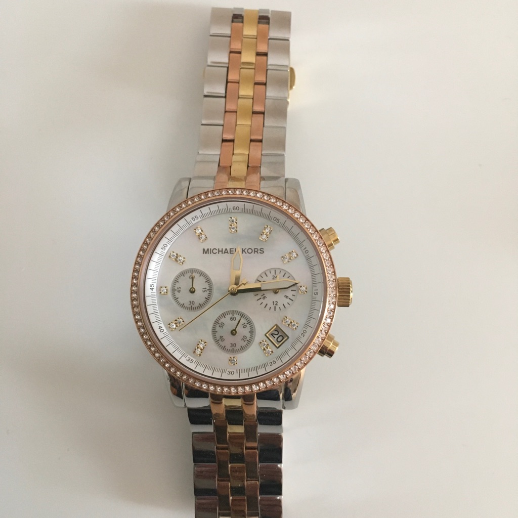 Micheal Kors Gold And Silver Ladies Watch
